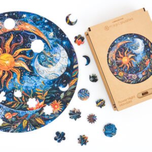 Flower Night Mandala Jigsaw Puzzle - Image 8