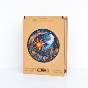 Flower Night Mandala Jigsaw Puzzle - Image 7