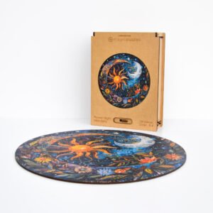 Flower Night Mandala Jigsaw Puzzle - Image 4