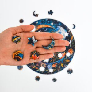 Flower Night Mandala Jigsaw Puzzle - Image 5
