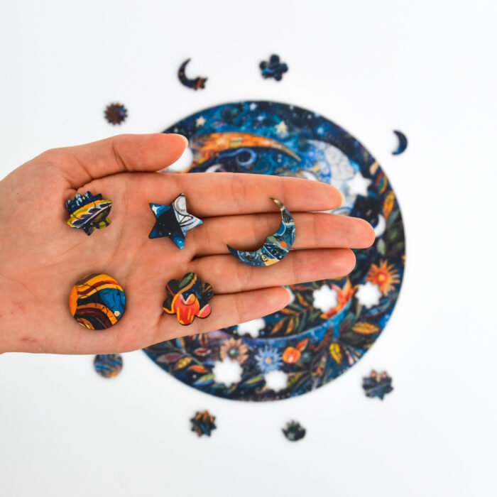 Flower Night Mandala Jigsaw Puzzle - Image 5