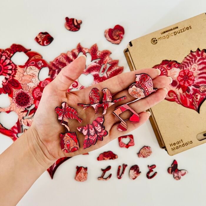 Heart Mandala Jigsaw Puzzle - Image 7