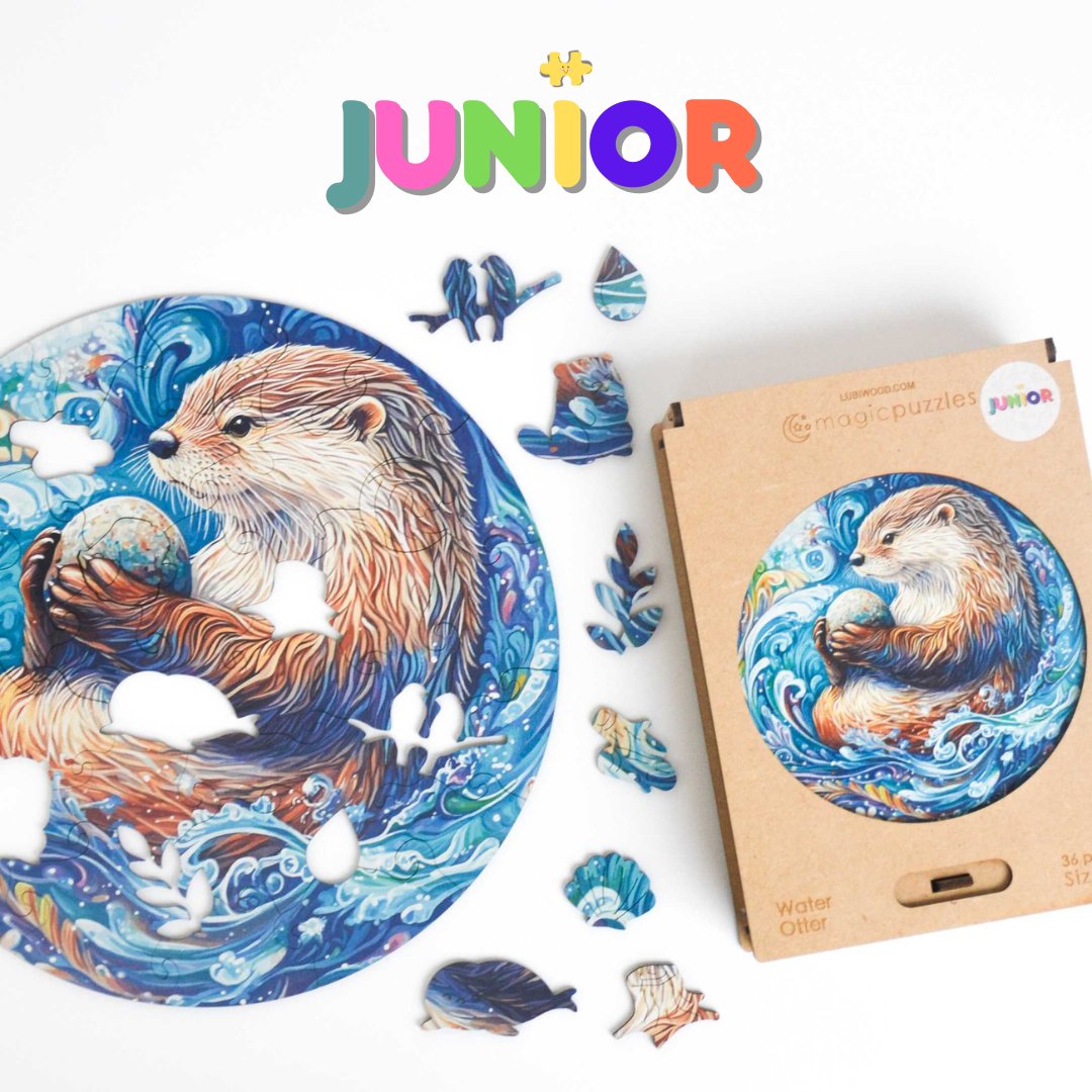 Otter-junior-tag.jpg Puzzle Junior "Fischotter" – Bild 1