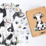 Puzzle "Kuschelige Kuh"