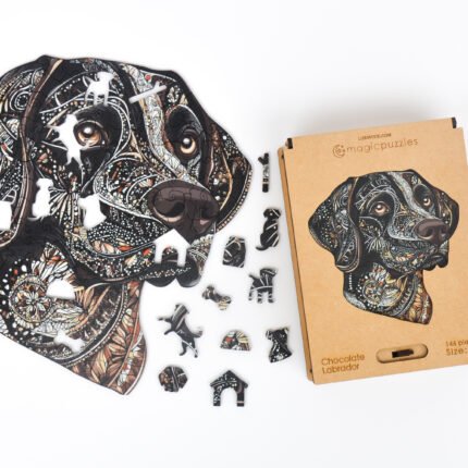 Puzzle Labrador Ciocolatiu